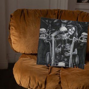 Ride or die lovers pillow cover 17x17 accent pillow cover